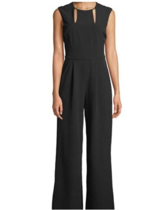 Tahari Arthur S Levine Pants - Women's TAHARI ARTHUR S. LEVINE Black Sleeveless Jumpsuit Size 14